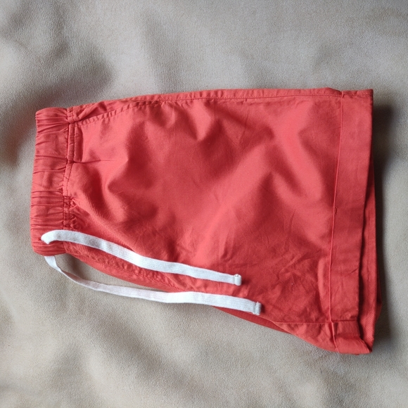 Giordano Elastic Waistband Orange Khaki Shorts - Picture 4 of 6